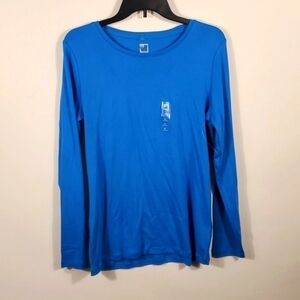 JCP Long sleeve Blue Shirt Size XL NWTG